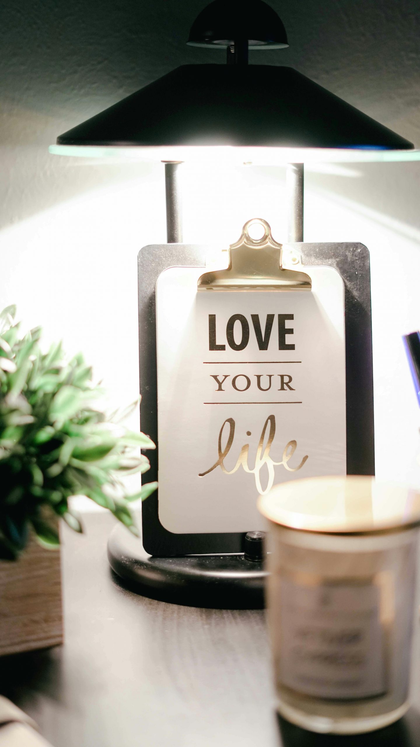 Schild auf dem steht, Love your Life, Liebe dein Leben, Selbstliebe pur